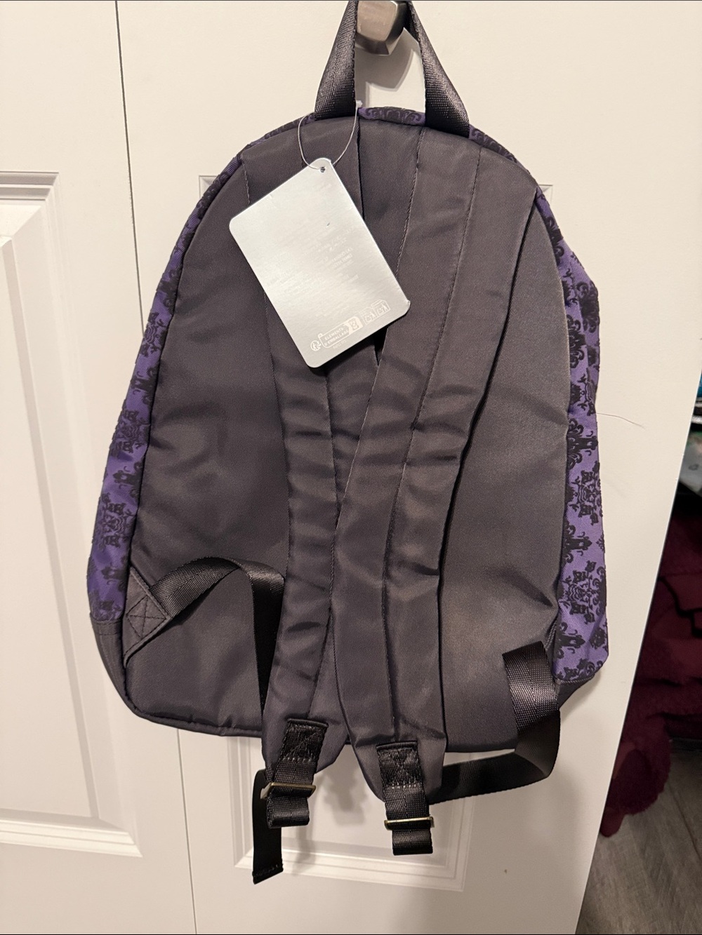 Haunted Mansion Purple Patterned Backpack - Picture 2 of 4
